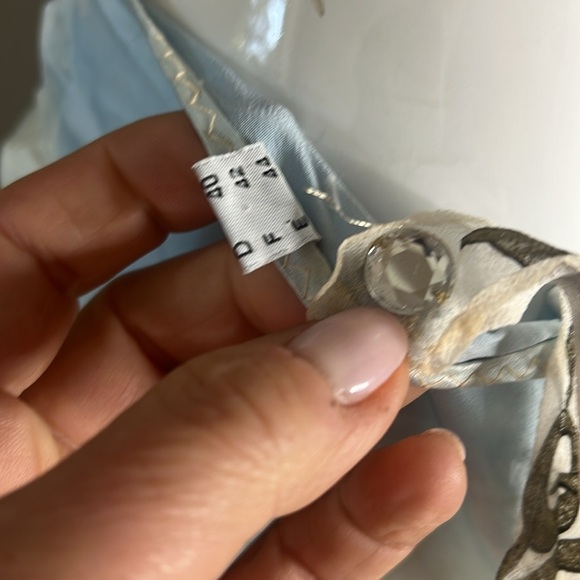 Voyage 1990’s Size 12 Long Maxi 100% Silk Mesh Chantilly Lace Low Waist Skirt - Picture 9 of 11